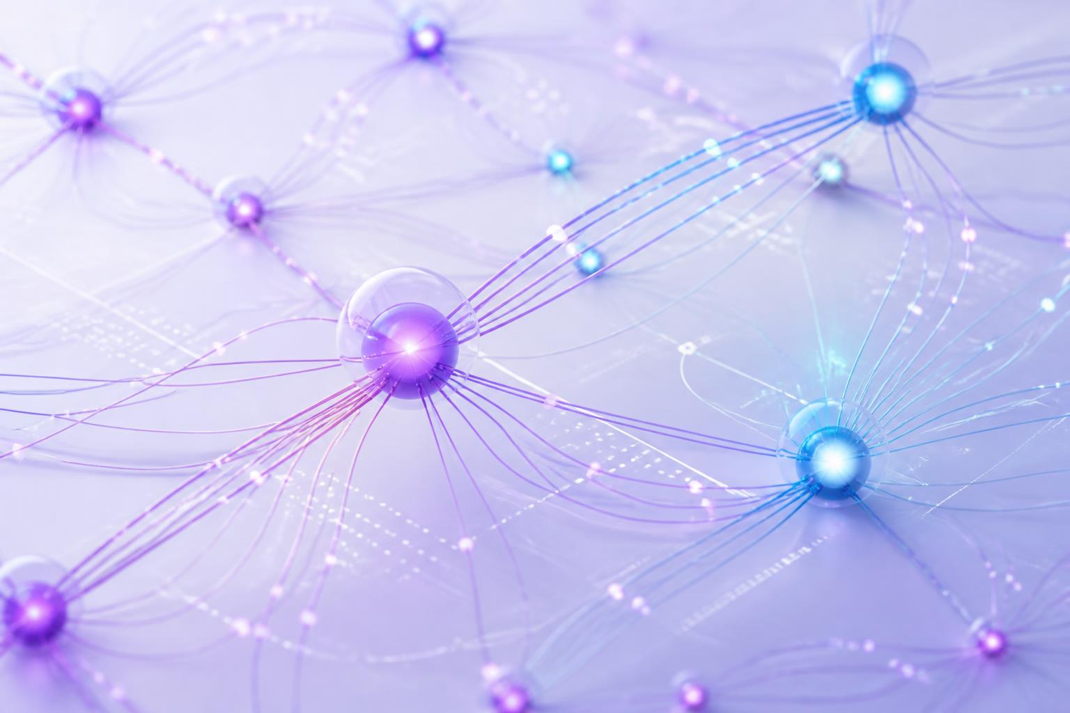 Neural network visualization representing Plotree Digital's AI systems