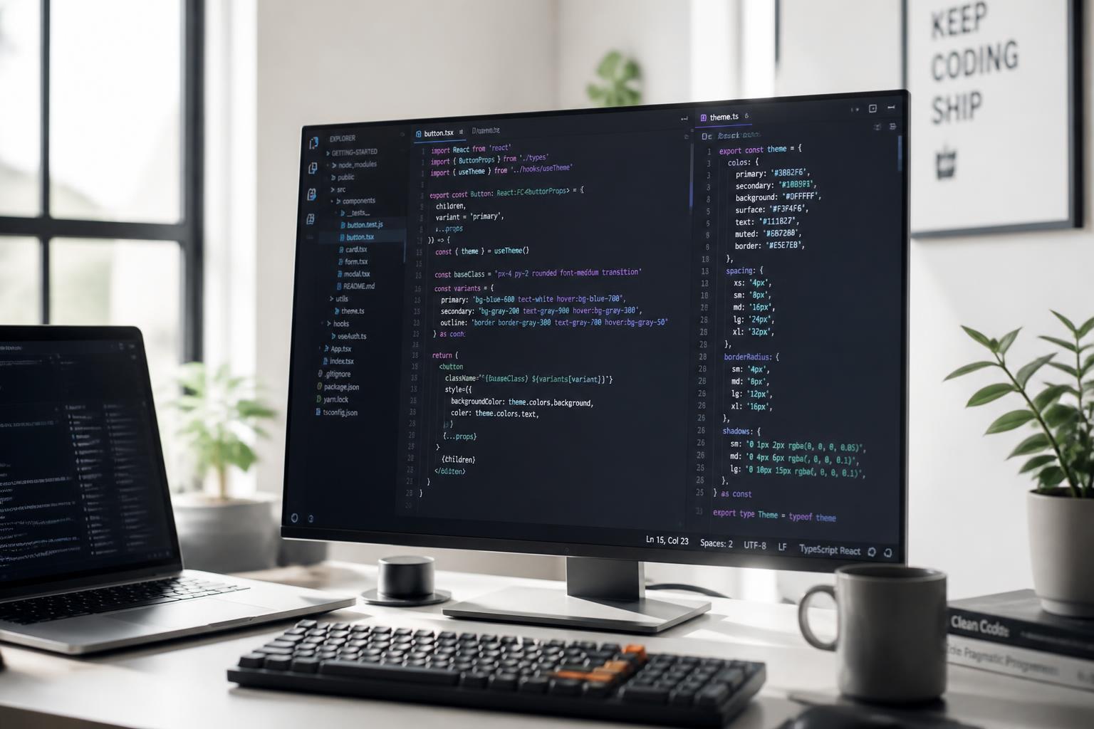 Modern engineering workspace at Plotree Digital